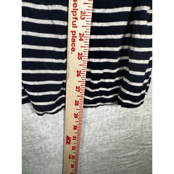 Espresso Brand 3/4 Button Tab Sleeve Navy Blue Nautical Top Womens Plus Size 1X - Picture 9 of 9